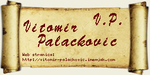 Vitomir Palačković vizit kartica